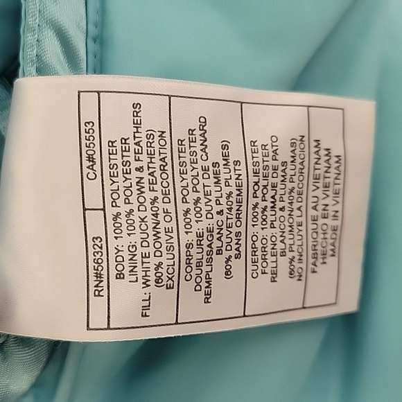 Nike Down Light Blue Reversible Puffer Vest, Women's Medium. - Picture 7 of 7